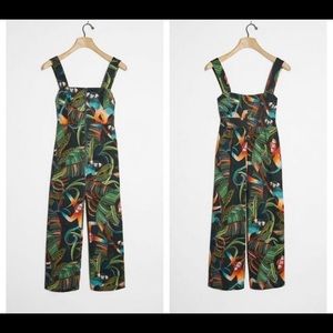 Farm Rio Anthropologie Monkeys Jumpsuit Cropped